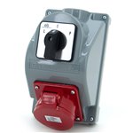 Rozdzielnica budowlana typ COMBOPOL 32A/5 + rozłącznik L-0-P, obudowa natynkowa, ELS Elektrotechnika, E960625401