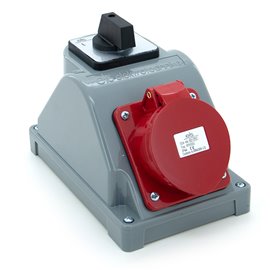 Rozdzielnica budowlana typ COMBOPOL 32A/5 + rozłącznik L-0-P, obudowa natynkowa, ELS Elektrotechnika, N001LP