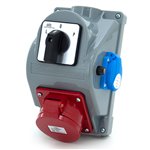 Rozdzielnica budowlana typ COMBOPOL 32A/5 + GS 230V + rozłącznik L-0-P, obudowa naścienna / natynkowa, E960625411