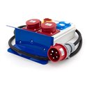 Rozdzielnica budowlana przenośna 2*16A/5 + 2*GS 230V + wyłącznik główny + kabel OPD 2m + wtyczka 16A/5, ERPRZ001