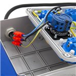 Rozdzielnica budowlana przenośna 5*GS 230V + rozłącznik główny + 1.5m kabel OW 3x2.5mm2 + wtyczka gumowa, ERPRZ004