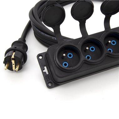 Przedłużacz budowlany 3-gniazdowy 16A 230V H05RR-F 3*2,5 2M 9AX2Z16023T