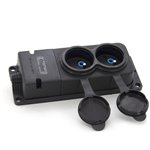 Listwa, gniazdo gumowe (TPE) podwójne IP44 2*16A 2P+Z, kolor czarny, TRG-2