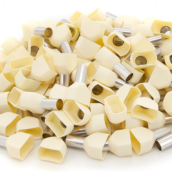 Tulejka kablowa izolowana podwójna ELS Elektrotechnika 2x16-14mm 100 szt. / opakowanie