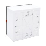 Rozdzielnica natynkowa IP40 4 - modułowa z poziomnicą, skrzynka modułowa NILSON, 32881004