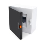Rozdzielnica natynkowa IP40 4 - modułowa z poziomnicą, skrzynka modułowa NILSON, 32881004