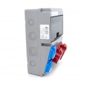 Rozdzielnica budowlana 32A/5P + 16A/5P + 2*GS 230V + zabezpieczenia, 11NO22C11C11C