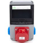 Rozdzielnica budowlana, 16A/5P + 2*GS 230V, obudowa naścienna, niewyposażona, okienko 6M, 6NO210