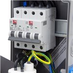 Rozdzielnica budowlana 32A/4P + 2*GS 230V + zabezpieczenia, obudowa naścienna, okienko 6M, 6NO21C011C/4