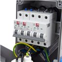 Rozdzielnica budowlana 32A/5P + 2*GS 230V + zabezpieczenia, obudowa naścienna, okienko 6M, 6NO22C011C