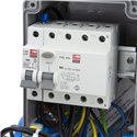 Rozdzielnica budowlana 32A/4P + 2*GS 230V + zabezpieczenia, obudowa naścienna, okienko 6M, 6NO21C01F