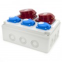Rozdzielnica budowlana 32A/5P + 16A/5P + 3*GS 230V, obudowa naścienna, ELS Elektrotechnika, N311