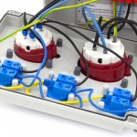 Rozdzielnica budowlana 32A/5P + 16A/5P + 3*GS 230V, obudowa naścienna, ELS Elektrotechnika, N311
