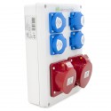 Rozdzielnica budowlana 32A/5 + 16A/5 + 4*GS 230V, obudowa stacjonarna, ELS Elektrotechnika, N411