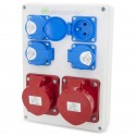 Rozdzielnica budowlana 32A/5 + 16A/5 + 4*GS 230V, obudowa stacjonarna, ELS Elektrotechnika, N411