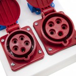 Rozdzielnica budowlana 32A/5 + 16A/5 + 4*GS 230V, obudowa stacjonarna, ELS Elektrotechnika, N411