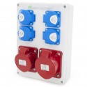 Rozdzielnica budowlana 32A/5 + 16A/5 + 4*GS 230V, obudowa stacjonarna, ELS Elektrotechnika, N411