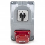 Rozdzielnica budowlana typ COMBOPOL 16A/5 + wyłącznik L-0-P, obudowa naścienna, ELS Elektrotechnika, N010LP