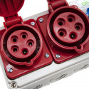 Rozdzielnica budowlana 32A/5 + 16A/5P + GS 230V, obudowa naścienna, ELS Elektrotechnika, N111