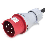 Rozdzielnica budowlana przenośna 4*GS 230V + 2*16A/5 + 2m kabel OPD 5x2.5mm2 + wtyczka 16A/5, P4112MC
