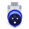 Adapter kempingowy, wtyczka przenośna, przejściówka z wtyczką CEE 16A na gniazdo 230V IP44, C013F01