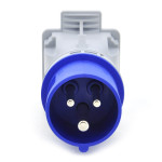 Adapter kempingowy, wtyczka przenośna, przejściówka z wtyczką CEE 16A na gniazdo 230V IP44, C013F01
