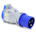 Adapter kempingowy, wtyczka przenośna, przejściówka z wtyczką CEE 16A na gniazdo 230V IP44, C013F01