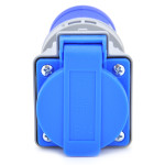 Adapter kempingowy, wtyczka przenośna, przejściówka z wtyczką CEE 16A na gniazdo 230V IP44, C013F01