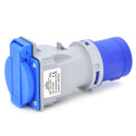 Adapter kempingowy, wtyczka przenośna, przejściówka z wtyczką CEE 16A na gniazdo 230V IP44, C013F01