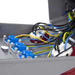 Rozdzielnica budowlana 32A/5 + 16A/5 + 4*GS 230V, okablowana, niewyposażona, obudowa stacjonarna, okienko 12M, 12NO411