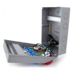 Rozdzielnica budowlana 32A/5 + 16A/5 + 4*GS 230V, okablowana, niewyposażona, obudowa stacjonarna, okienko 12M, 12NO411