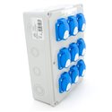 Rozdzielnica budowlana 9*GS 230V, obudowa naścienna, ELS Elektrotechnika, E9001