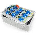 Rozdzielnica budowlana 9*GS 230V, obudowa naścienna, ELS Elektrotechnika, E9001