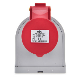 Gniazdo siłowe stałe 16A 4P naścienne IP44, ELS Elektrotechnika, HTB114