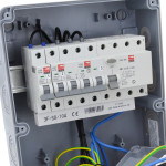 Rozdzielnica budowlana 32A/5P + 2*GS 230V + zabezpieczenia + różnicówka, 11NO22B011BF